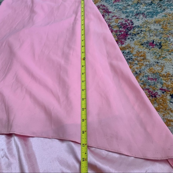 Pink Sparkle Fitted Ball Gown Prom Dress - Picture 13 of 14